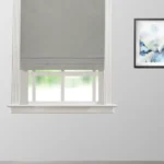 Swiss Dotted - Gray Roman Shades