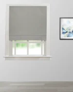 Swiss Dotted - Gray Roman Shades