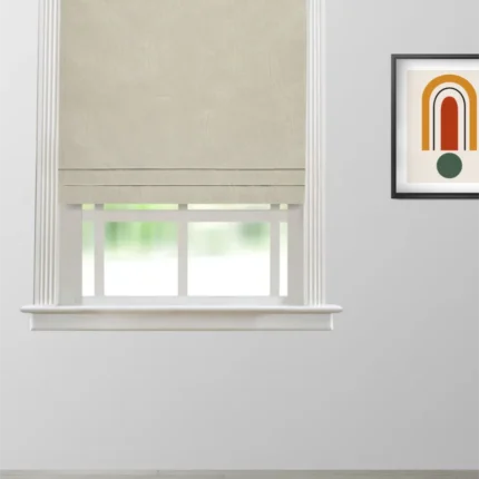 Roman Shades | Valerie - Cream Roman Shade | Curtain Avenue