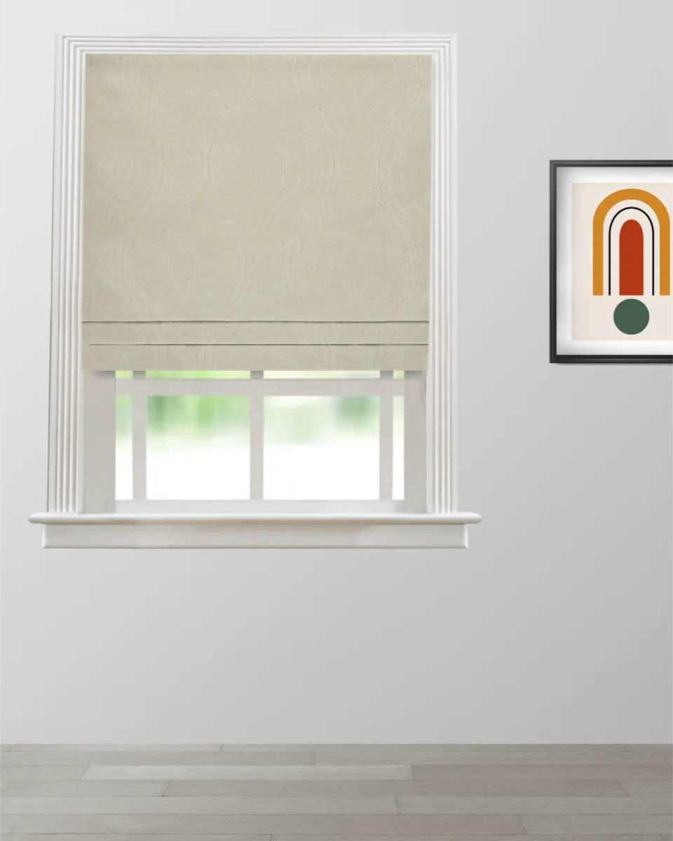 Valerie - Cream Roman Shade Valerie - Cream Roman Shades - Image 1