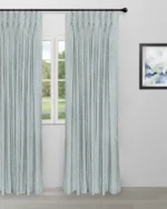Valerie - Dusty Blue Custom Curtains