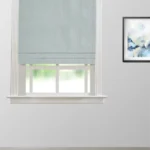 Valerie - Dusty Blue Roman Shades