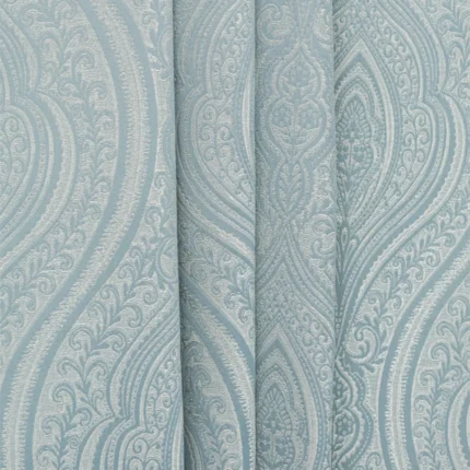 Swatches | Valerie - Dusty Blue Vertical Fold | Curtain Avenue