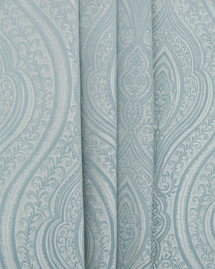 Valerie - Dusty Blue Roman Shades - Image 3