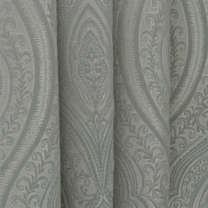 Swatches | Valerie - Gray Vertical Fold | Curtain Avenue