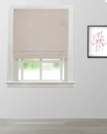 Roman Shades | Valerie - Powder Pink Roman Shade | Curtain Avenue