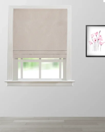 Roman Shades | Valerie - Powder Pink Roman Shade | Curtain Avenue
