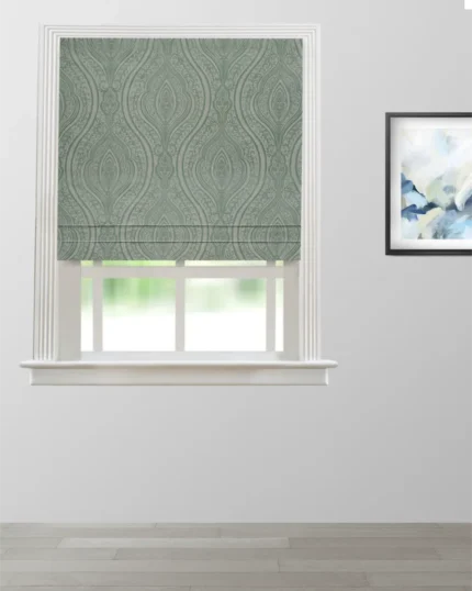 Roman Shades | Valerie - SeaFoam Roman Shade | Curtain Avenue