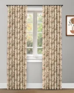Vintage Floral Collection - Beige Custom Curtains