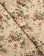 Vintage Floral Collection - Beige Custom Curtains - Image 2