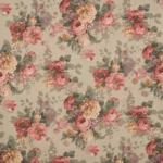 Vintage Floral Collection - Misty Rose Fabric Swatch