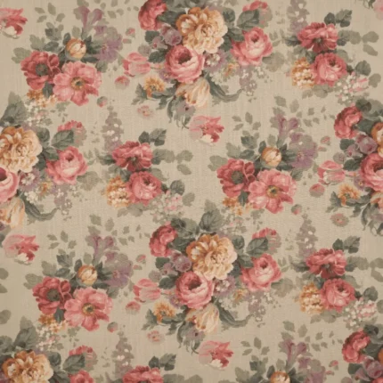 Swatches | Vintage Floral Collection - Misty Rose - Regular | Curtain Avenue