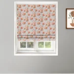Vintage Floral Collection - Tangerine Roman Shades