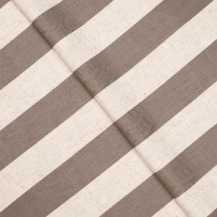 Swatches | Vintage Linen Stripes- Camel-Folded | Curtain Avenue