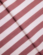 Vintage Linen Stripes - Misty Rose Custom Curtains - Image 2