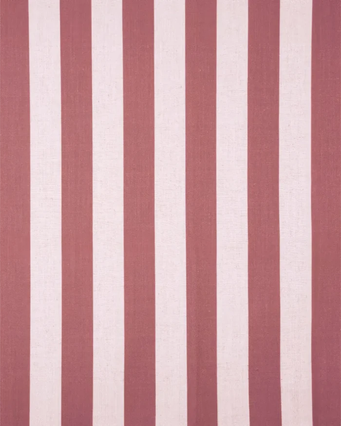 Vintage Linen Stripes - Misty Rose Custom Curtains - Image 3