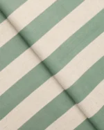 Vintage Linen Stripes - Sea Foam Ripple Fold Drapes - Image 2