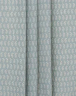 Vintage Paisley - Blue Sky Ripple Fold Drapes