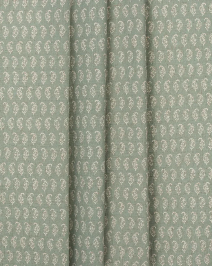 Vintage Paisley - Jade Custom Curtains - Image 4