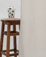 Zara Textured Sheer Ripple Fold Curtains - Buff