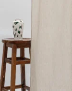 Zara Textured Sheer Ripple Fold Curtains - Natural