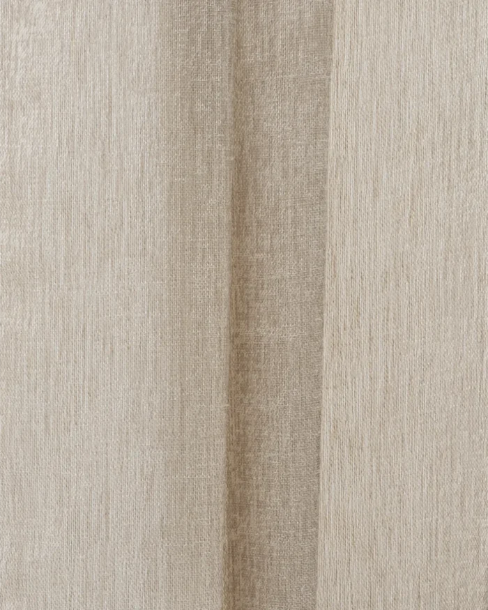 Zara Textured Sheer Fabric Swatch - Natural - Image 2