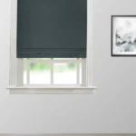 Monarch-Asphalt-Black-Roman-Shade | Curtain Avenue