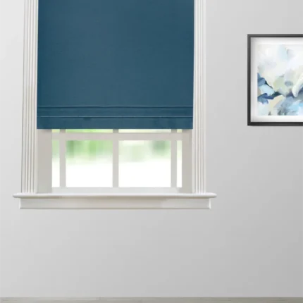 Monarch-Royal-Blue-Roman-Shade | Curtain Avenue