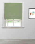 Monarch-Sap-Green-Roman-Shade | Curtain Avenue