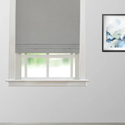 Monarch-Silver-Gray-Roman-Shade | Curtain Avenue