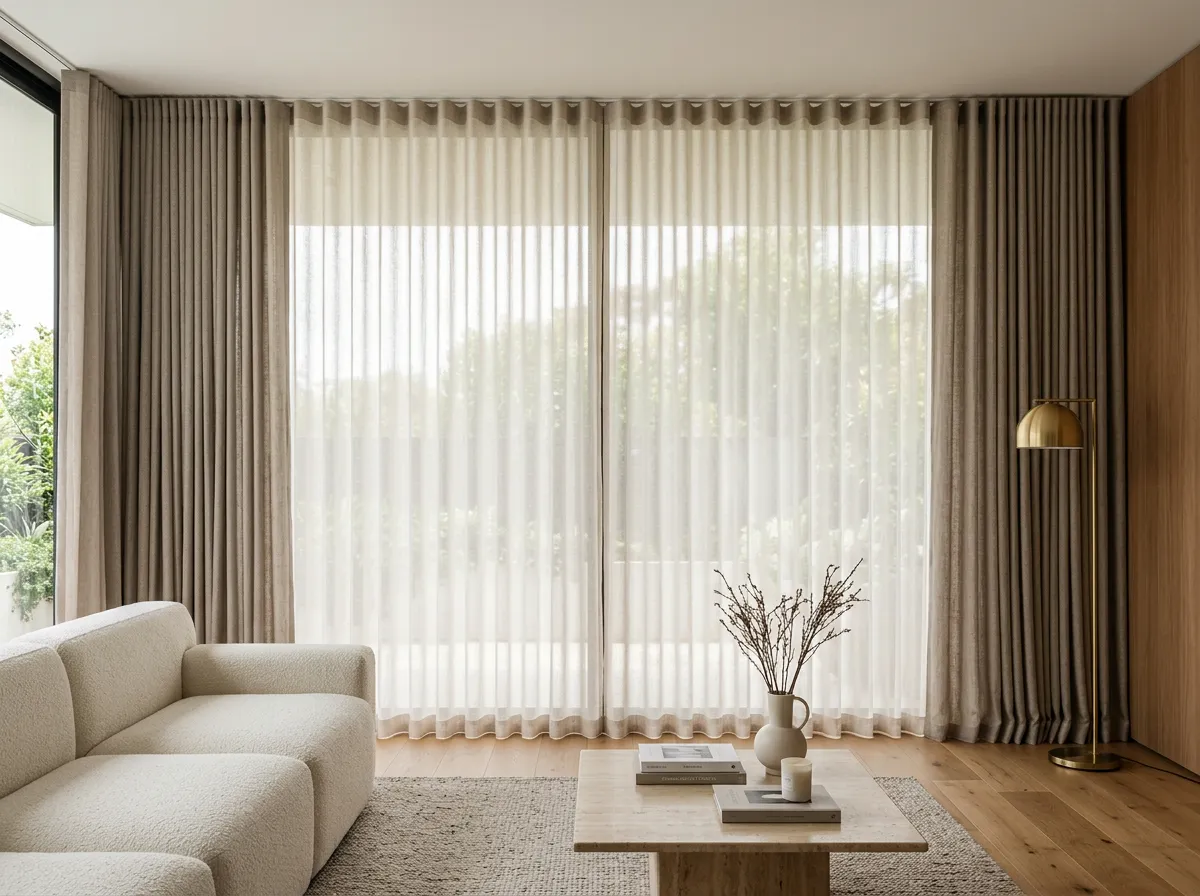 Luxury Drapes. Modern interior