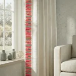 Alessia Multi Red - Curtain Close up | | Curtain Avenue