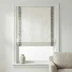 Alessia Multi Steel - Roman Shade | | Curtain Avenue