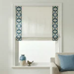 Bloom Hydrengea Blue - Roman Shade | | Curtain Avenue