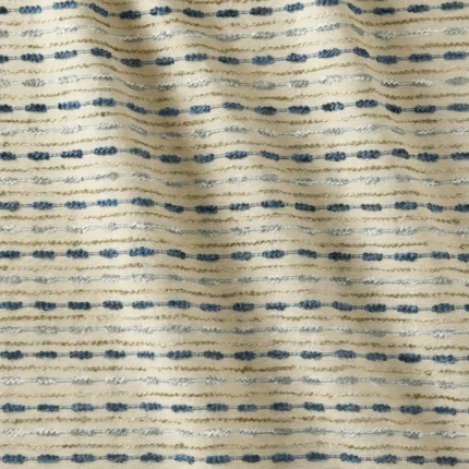 Bohemian-Knitted-Pattern-Beige-Blue-Regular | Curtain Avenue