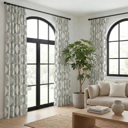 Carol-Abstract-Pattern-Ash-Gray-Curtains | Curtain Avenue