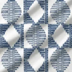 Carol-Abstract-Pattern-Blue-White-Regular | Curtain Avenue