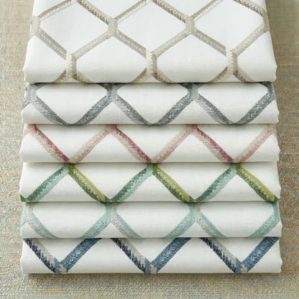 Doris-Diamond-Pattern-Ash-Gray-Color-Options | Curtain Avenue
