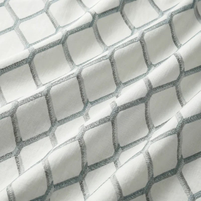 Doris-Diamond-Pattern-Ash-Gray-Regular | Curtain Avenue