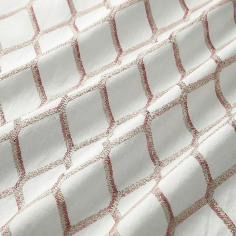 Doris-Diamond-Pattern-Blush-Regular | Curtain Avenue