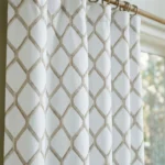 Doris-Diamond-Pattern-Ivory-Close-up-Curtains | Curtain Avenue