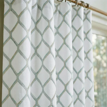 Doris-Diamond-Pattern-Mineral-Close-up-Curtains | Curtain Avenue
