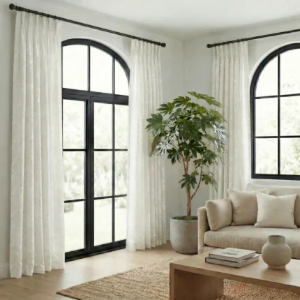 Empire-Damask-Pattern-Cream-Curtains | Curtain Avenue