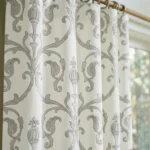 Empire-Damask-Pattern-Gray-Close-up-Curtain | Curtain Avenue