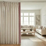 Gandhi Geranium Red - Curtain | | Curtain Avenue