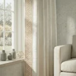 Gardenia Coral Blush - Curtain Close up | | Curtain Avenue