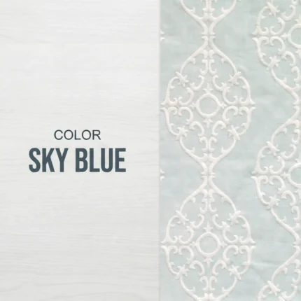 Hailey-Damask-Patterned-Sky-Blue-Intro | Curtain Avenue