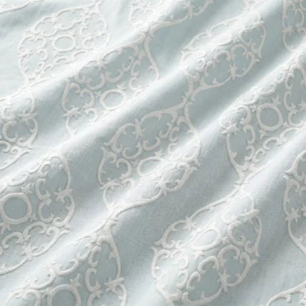Hailey-Damask-Patterned-Sky-Blue-Regular | Curtain Avenue
