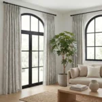 Hailey-Damask-Patterned-Taupe-Curtains | Curtain Avenue