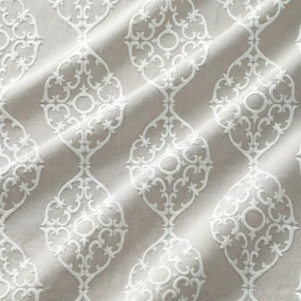 Hailey-Damask-Patterned-Taupe-Regular | Curtain Avenue
